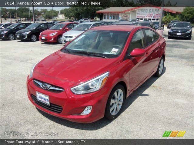 2014 Hyundai Accent GLS 4 Door in Boston Red