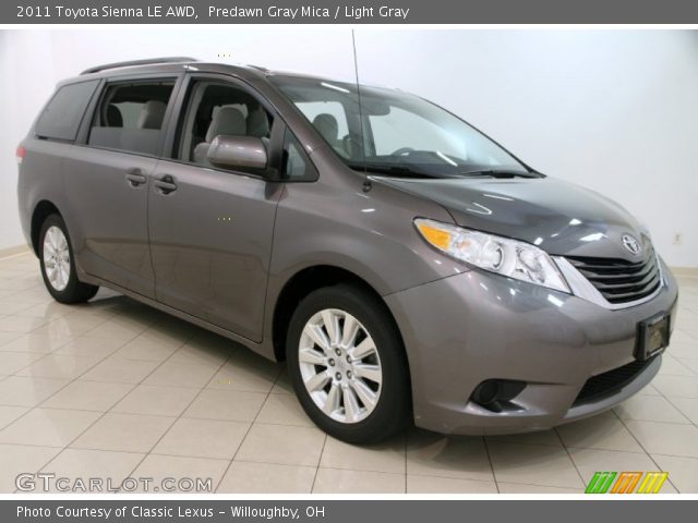 2011 Toyota Sienna LE AWD in Predawn Gray Mica