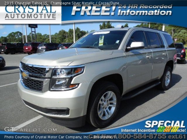 2015 Chevrolet Tahoe LS in Champagne Silver Metallic