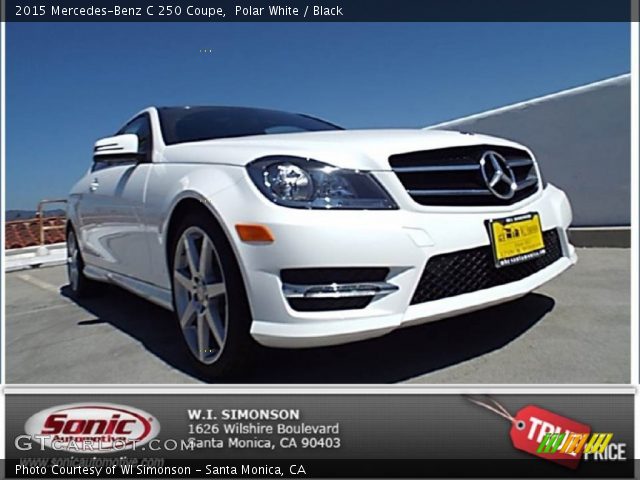 2015 Mercedes-Benz C 250 Coupe in Polar White