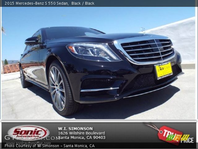 2015 Mercedes-Benz S 550 Sedan in Black