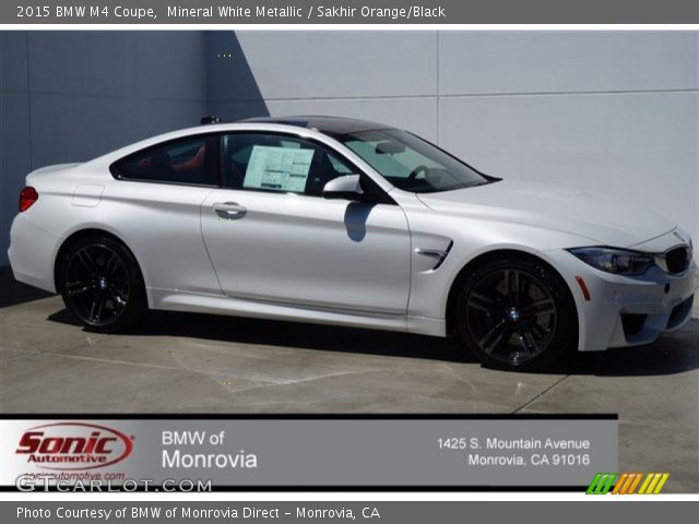 2015 BMW M4 Coupe in Mineral White Metallic