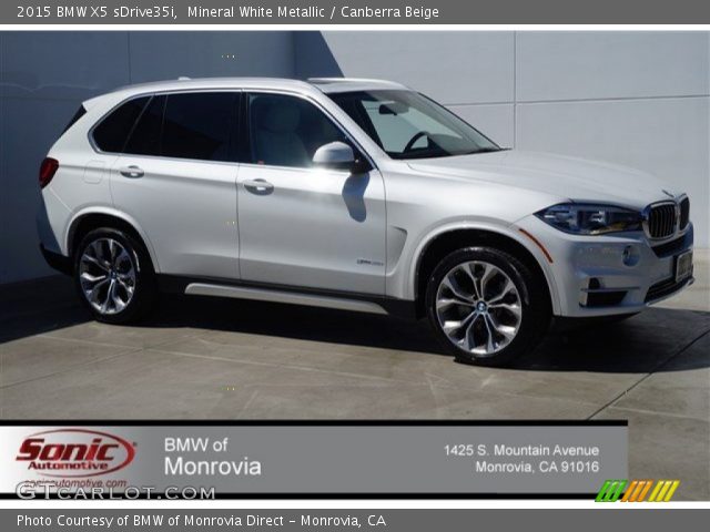 2015 BMW X5 sDrive35i in Mineral White Metallic