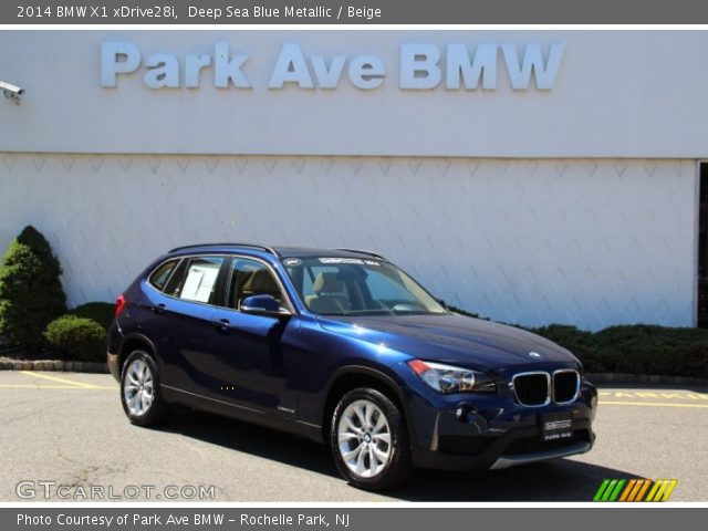 2014 BMW X1 xDrive28i in Deep Sea Blue Metallic