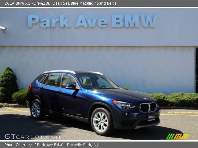 2014 BMW X1 xDrive28i in Deep Sea Blue Metallic