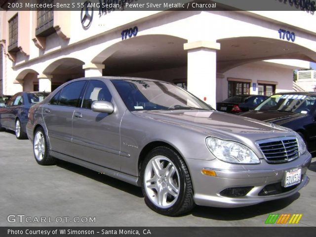 2003 Mercedes-Benz S 55 AMG Sedan in Pewter Silver Metallic