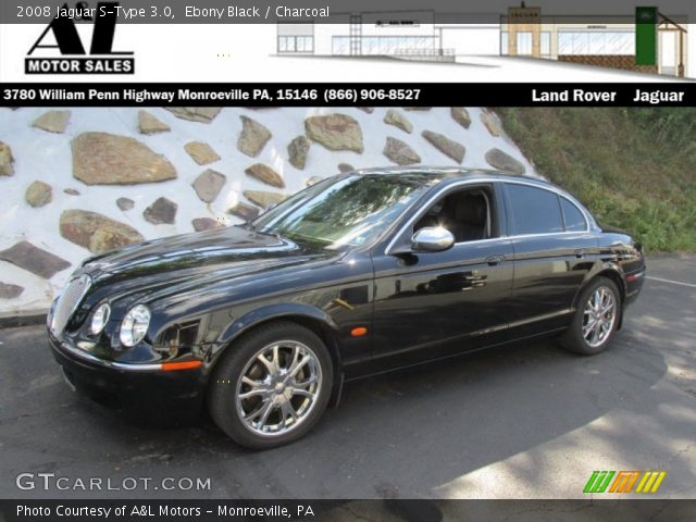2008 Jaguar S-Type 3.0 in Ebony Black