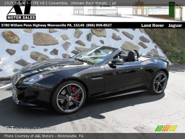 2015 Jaguar F-TYPE V8 S Convertible in Ultimate Black Metallic