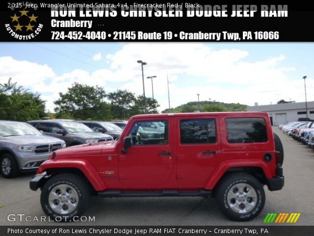 2015 Jeep Wrangler Unlimited Sahara 4x4 in Firecracker Red