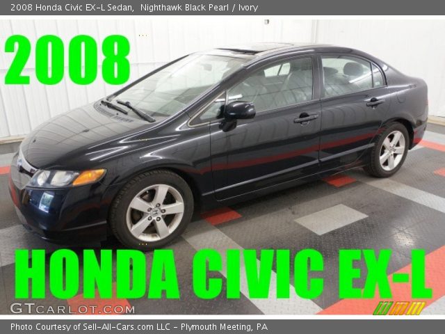 2008 Honda Civic EX-L Sedan in Nighthawk Black Pearl