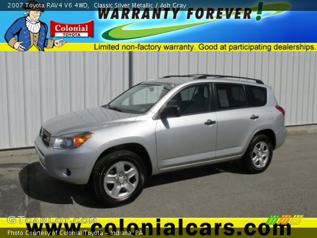 2007 Toyota RAV4 V6 4WD in Classic Silver Metallic