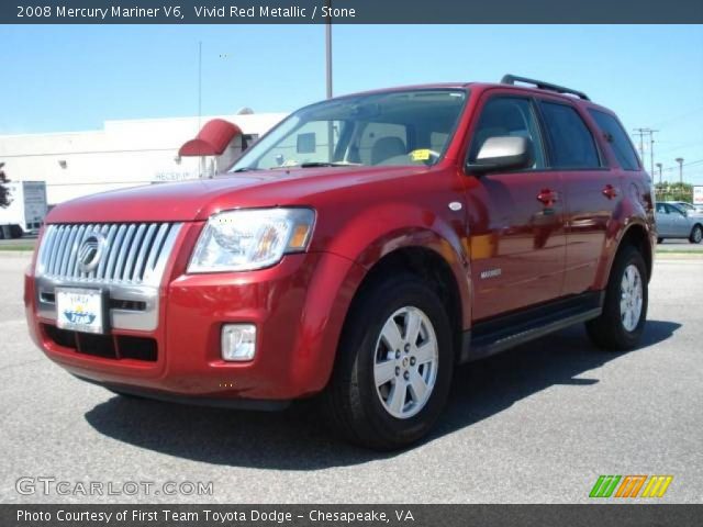 2008 Mercury Mariner V6 in Vivid Red Metallic