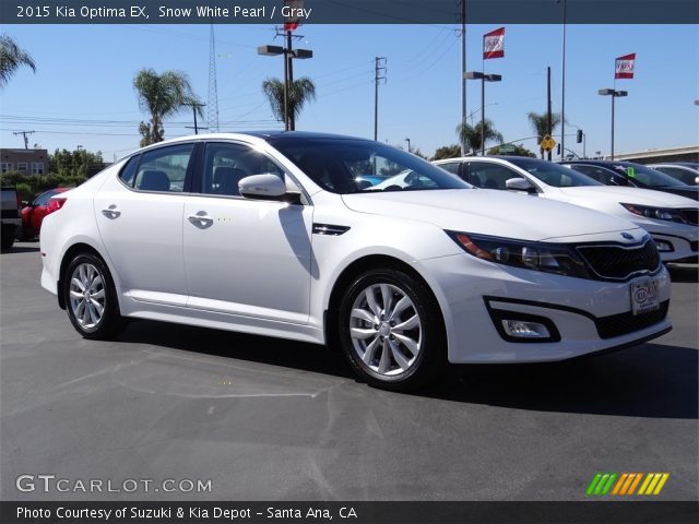 2015 Kia Optima EX in Snow White Pearl