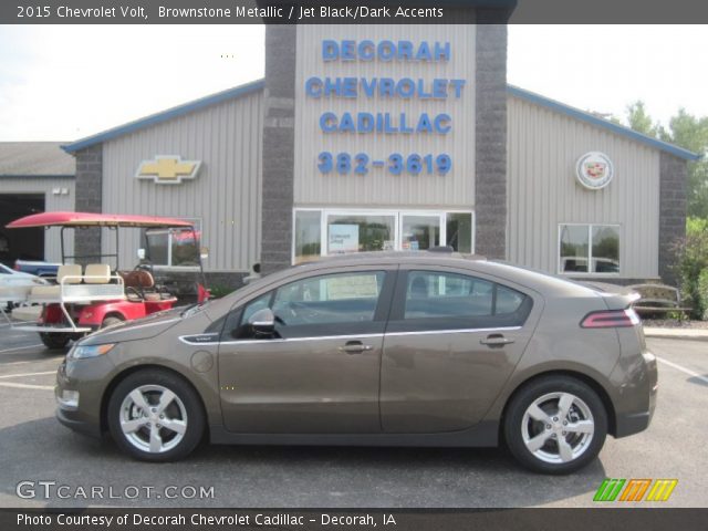 Brownstone Metallic 2015 Chevrolet Volt Jet Black Dark