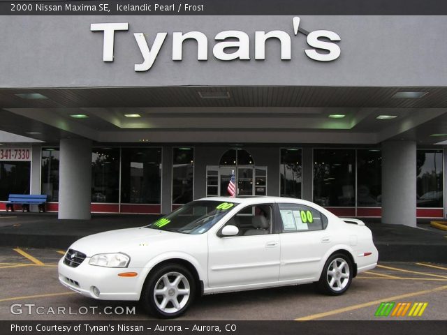 2000 Nissan Maxima SE in Icelandic Pearl