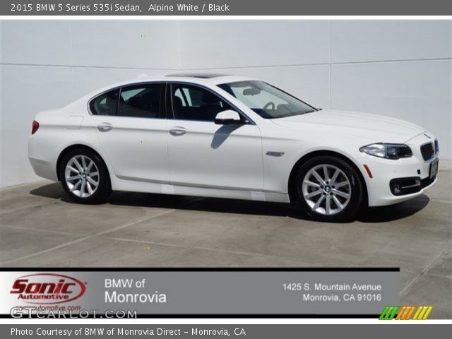 2015 BMW 5 Series 535i Sedan in Alpine White