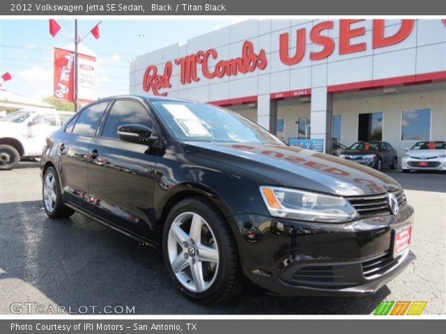 2012 Volkswagen Jetta SE Sedan in Black