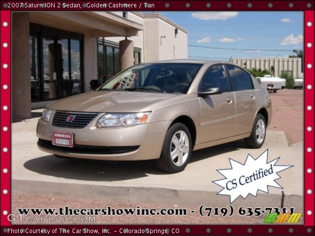 2007 Saturn ION 2 Sedan in Golden Cashmere