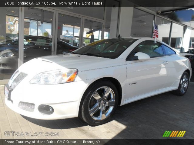 2008 Pontiac G6 GXP Coupe in Ivory White