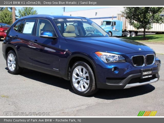 2014 BMW X1 xDrive28i in Deep Sea Blue Metallic