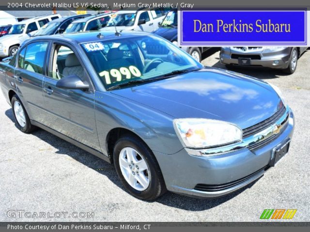 2004 Chevrolet Malibu LS V6 Sedan in Medium Gray Metallic