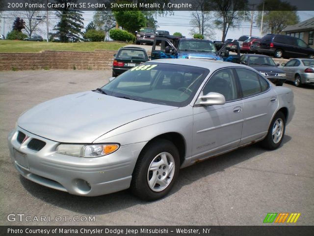 2000 Pontiac Grand Prix SE Sedan in Silvermist Metallic