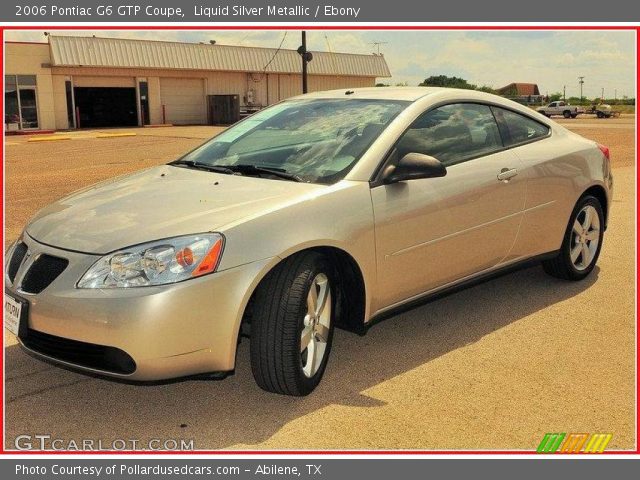 2006 Pontiac G6 GTP Coupe in Liquid Silver Metallic