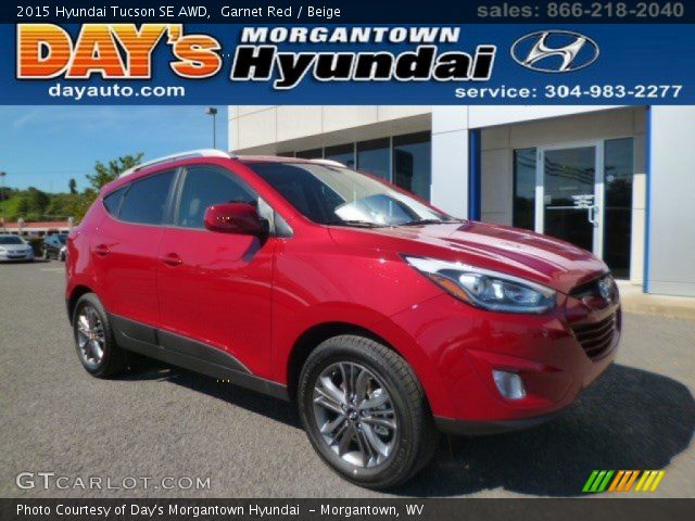 2015 Hyundai Tucson SE AWD in Garnet Red