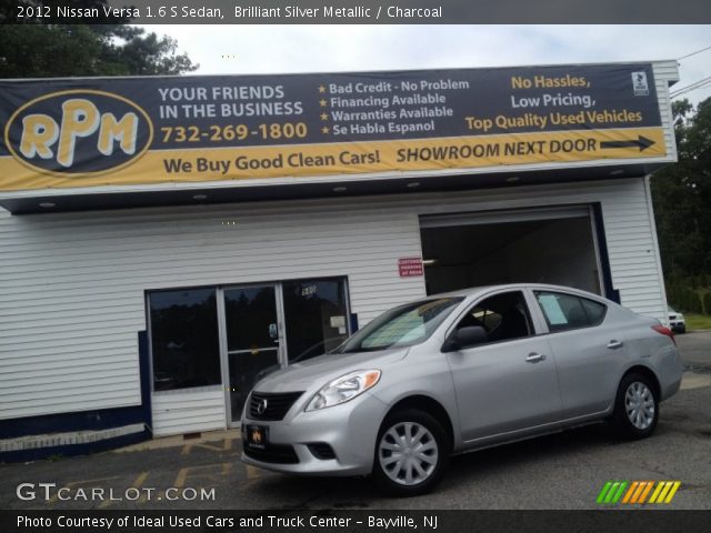 2012 Nissan Versa 1.6 S Sedan in Brilliant Silver Metallic