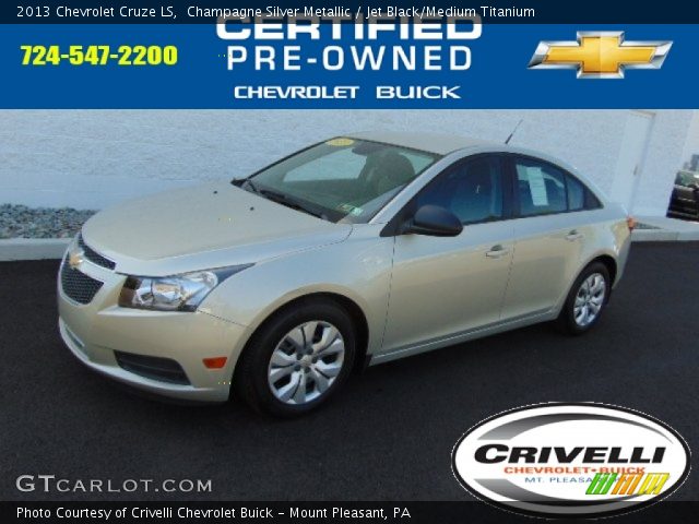 2013 Chevrolet Cruze LS in Champagne Silver Metallic