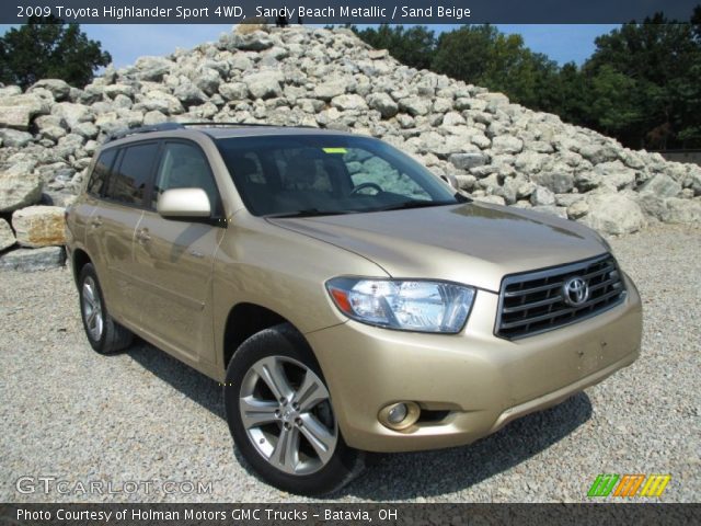 2009 Toyota Highlander Sport 4WD in Sandy Beach Metallic