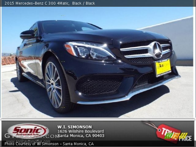 2015 Mercedes-Benz C 300 4Matic in Black