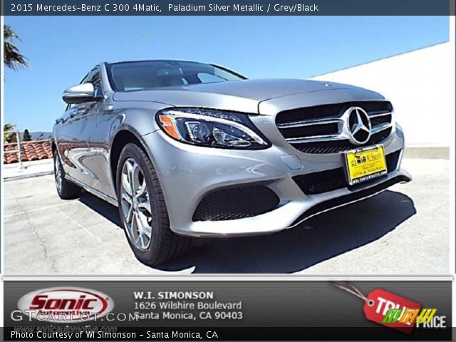 2015 Mercedes-Benz C 300 4Matic in Paladium Silver Metallic