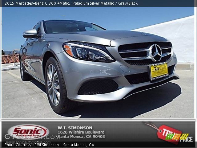 2015 Mercedes-Benz C 300 4Matic in Paladium Silver Metallic