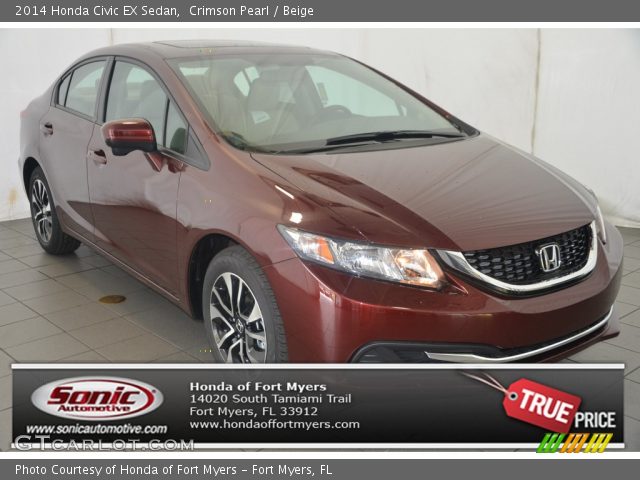 2014 Honda Civic EX Sedan in Crimson Pearl