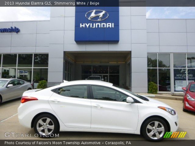 2013 Hyundai Elantra GLS in Shimmering White