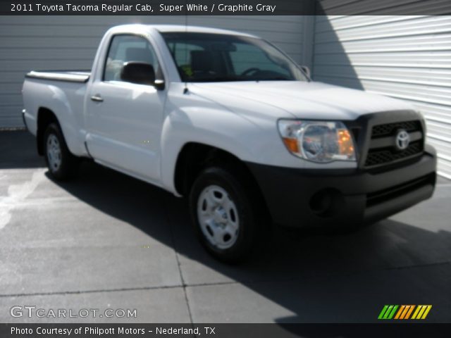 2011 Toyota Tacoma Regular Cab in Super White