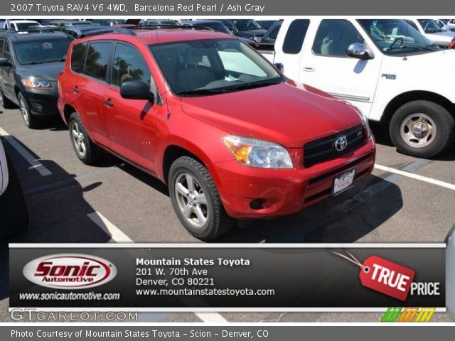 2007 Toyota RAV4 V6 4WD in Barcelona Red Pearl