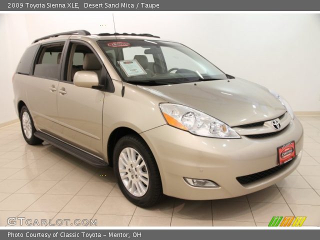 2009 Toyota Sienna XLE in Desert Sand Mica