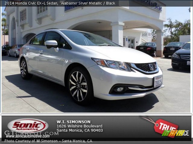 2014 Honda Civic EX-L Sedan in Alabaster Silver Metallic