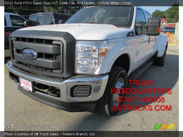 2012 Ford F350 Super Duty XLT Crew Cab 4x4 Dually in Oxford White