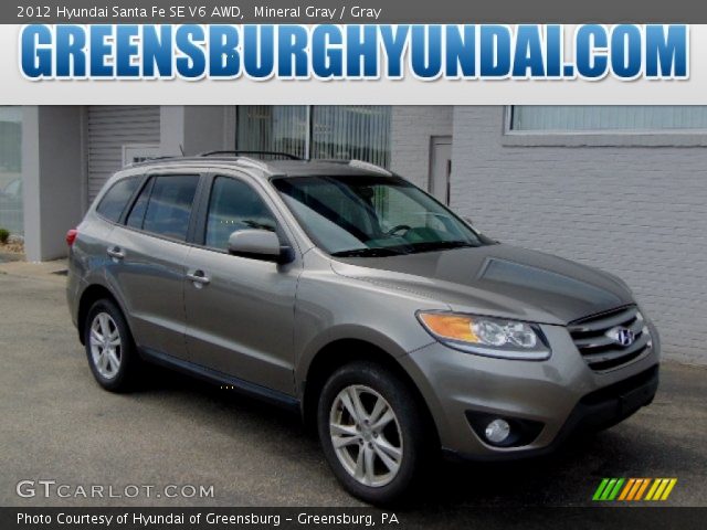 2012 Hyundai Santa Fe SE V6 AWD in Mineral Gray