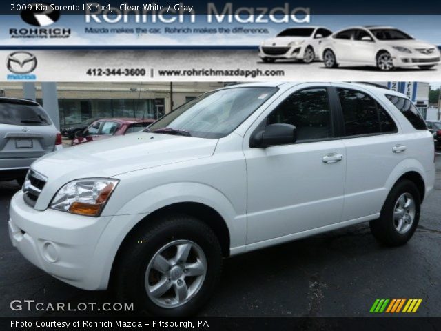 2009 Kia Sorento LX 4x4 in Clear White