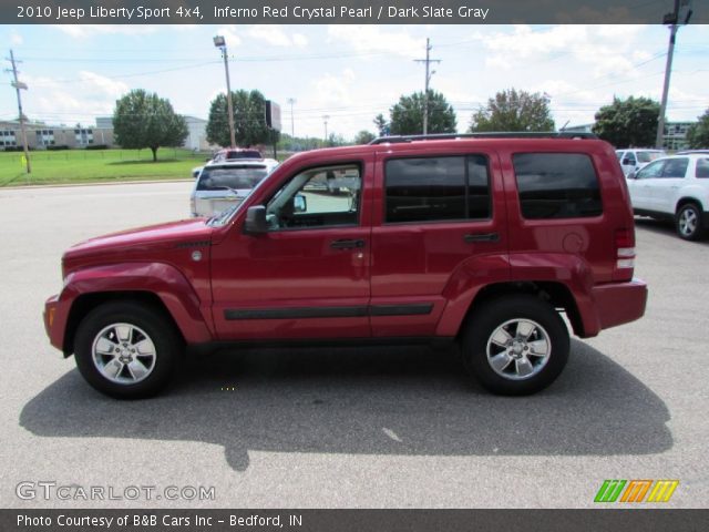 2010 Jeep Liberty Sport 4x4 in Inferno Red Crystal Pearl