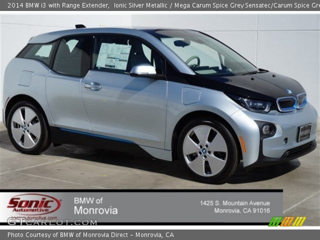 2014 BMW i3 with Range Extender in Ionic Silver Metallic