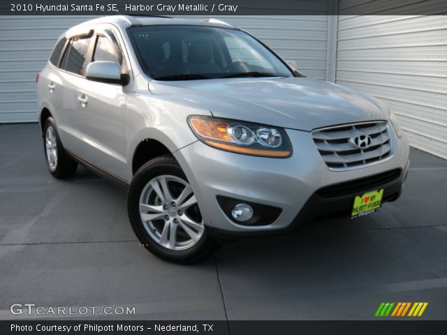 2010 Hyundai Santa Fe SE in Harbor Gray Metallic