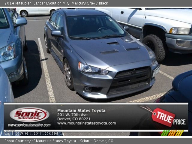 2014 Mitsubishi Lancer Evolution MR in Mercury Gray