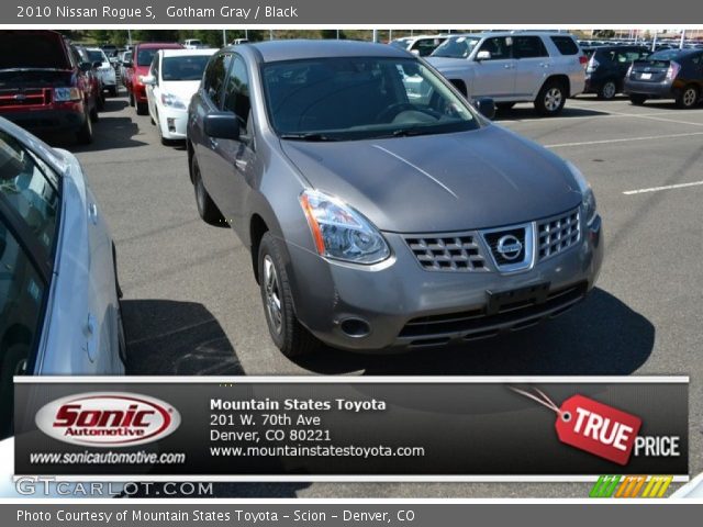 2010 Nissan Rogue S in Gotham Gray