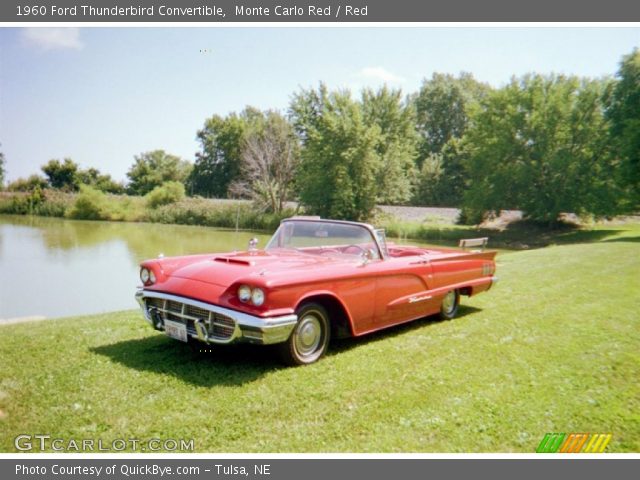 1960 Ford Thunderbird Convertible in Monte Carlo Red