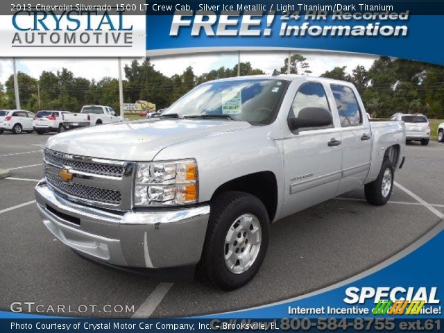 2013 Chevrolet Silverado 1500 LT Crew Cab in Silver Ice Metallic